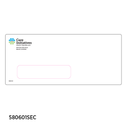 #10 Security Window Envelopes (Care Initiatives Logo) - pkg of 500