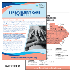 Bereavement Support Flyer (pkg of 25)