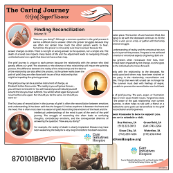 Bereavement Mailer: Finding Reconciliation (pkg of 25)