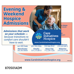 Admissions - Weekend and Evening (pkg of 25)