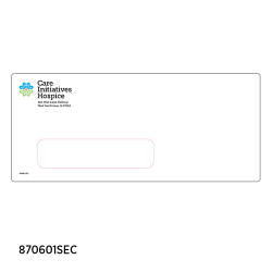 #10 Security Window Envelopes (Hospice Logo) - pkg of 250