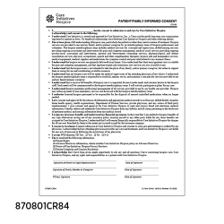 Patient Family Informed Consent CR-84 (pkg of 100)